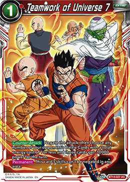 Teamwork of Universe 7 (BT14-027) [Cross Spirits] 