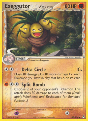 Exeggutor (41/110) (Delta Species) [EX: Holon Phantoms] 