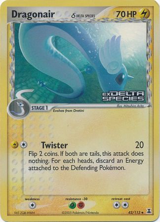 Dragonair (42/113) (Delta Species) (Stamped) [EX: Delta Species] 