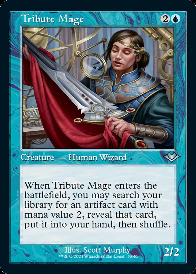 Tribute Mage (Retro Foil Etched) [Modern Horizons 2] 