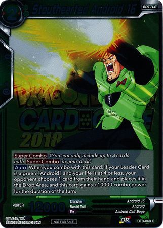 Stouthearted Android 16 (Metallic Foil) (Event Pack 2018) (BT3-068) [Promotion Cards] 