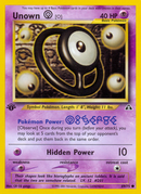 Unown [O] (69/75) [Neo Discovery 1st Edition] 