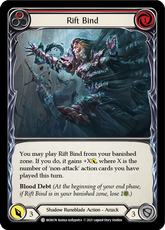 Rift Bind (Red) [MON174] (Monarch) 1st Edition Normal 