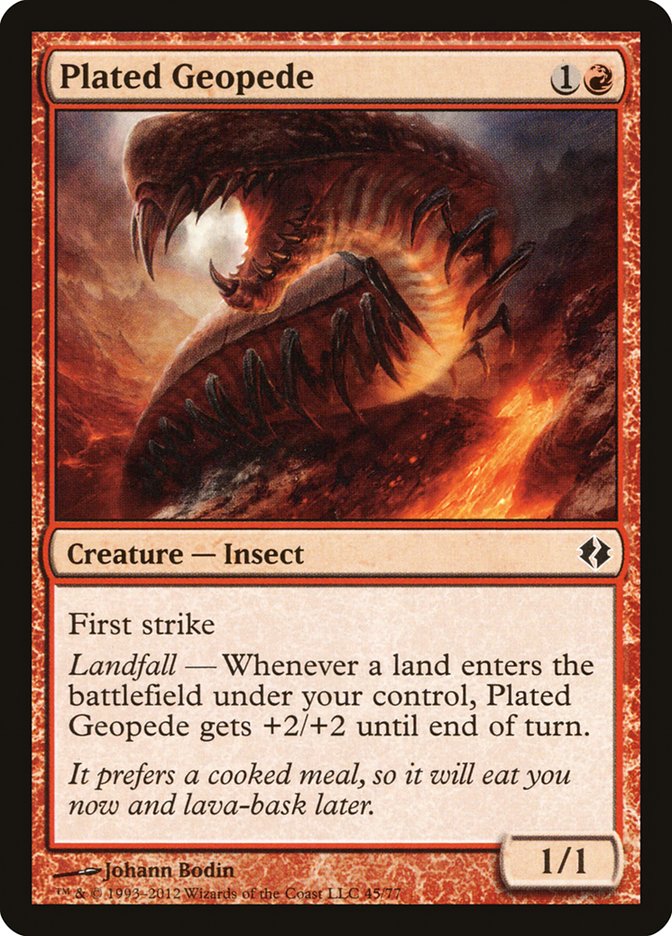Plated Geopede [Duel Decks: Venser vs. Koth] 