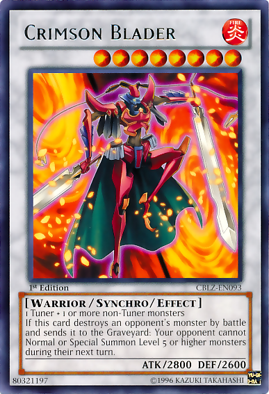 Crimson Blader [CBLZ-EN093] Rare 