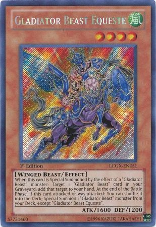 Gladiator Beast Equestre [LCGX-EN251] Secret Rare 