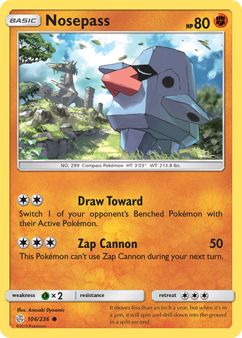 Nosepass (106/236) [Sun &amp; Moon: Cosmic Eclipse] 