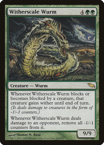 Witherscale Wurm [Shadowmoor] 