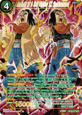 Android 17 &amp; Hell Fighter 17, Synchronized (SPR) (BT20-077) [Power Absorbed] 
