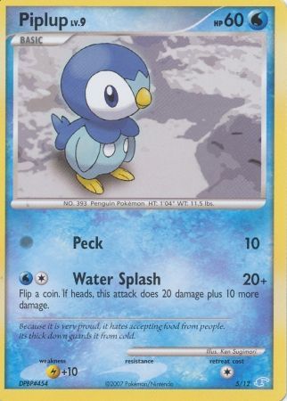 Piplup (5/12) [Diamond &amp; Pearl: Trainer Kit - Manaphy] 