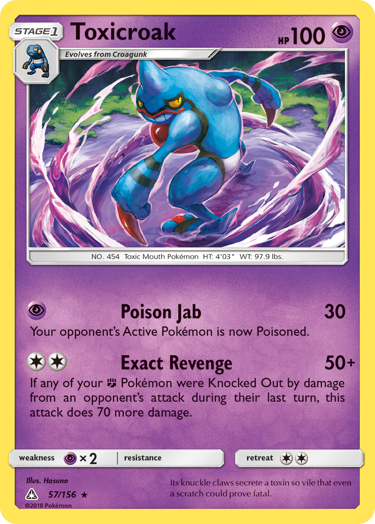 Toxicroak (57/156) [Sun &amp; Moon: Ultra Prism] 