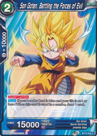Son Goten, Battling the Forces of Evil (BT12-034) [Vicious Rejuvenation] 