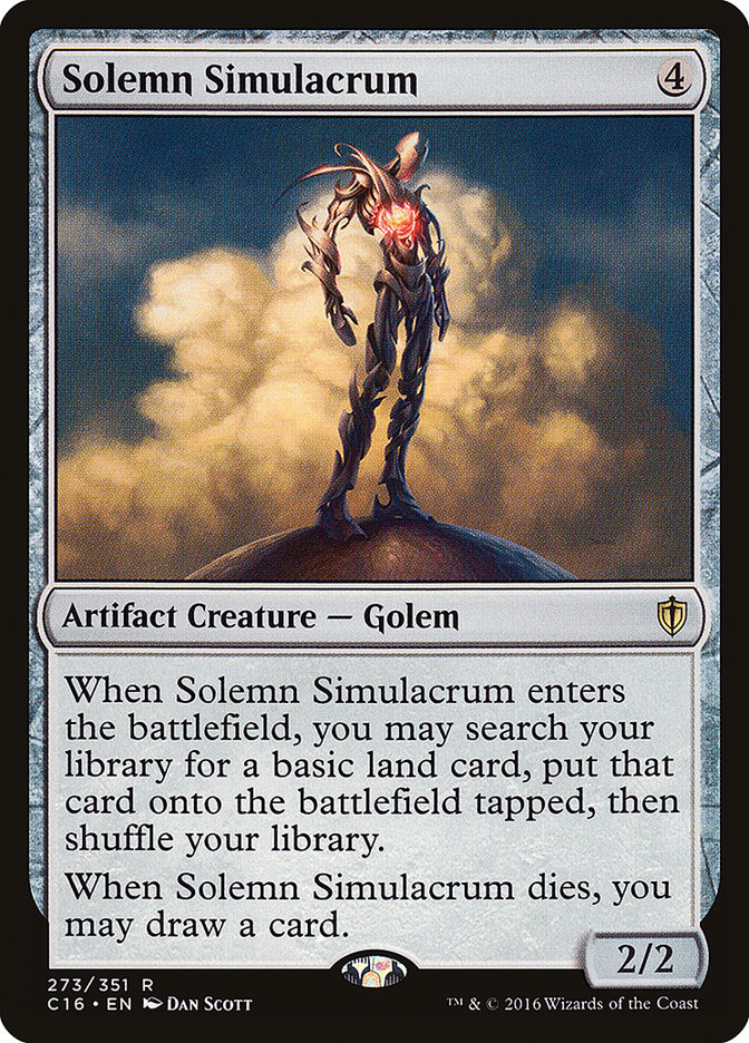 Solemn Simulacrum [Commander 2016] 