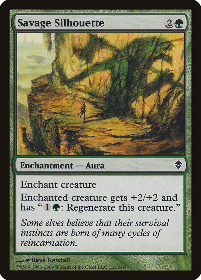 Savage Silhouette [Zendikar] 