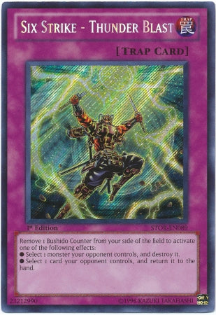 Six Strike - Thunder Blast [STOR-EN089] Secret Rare 