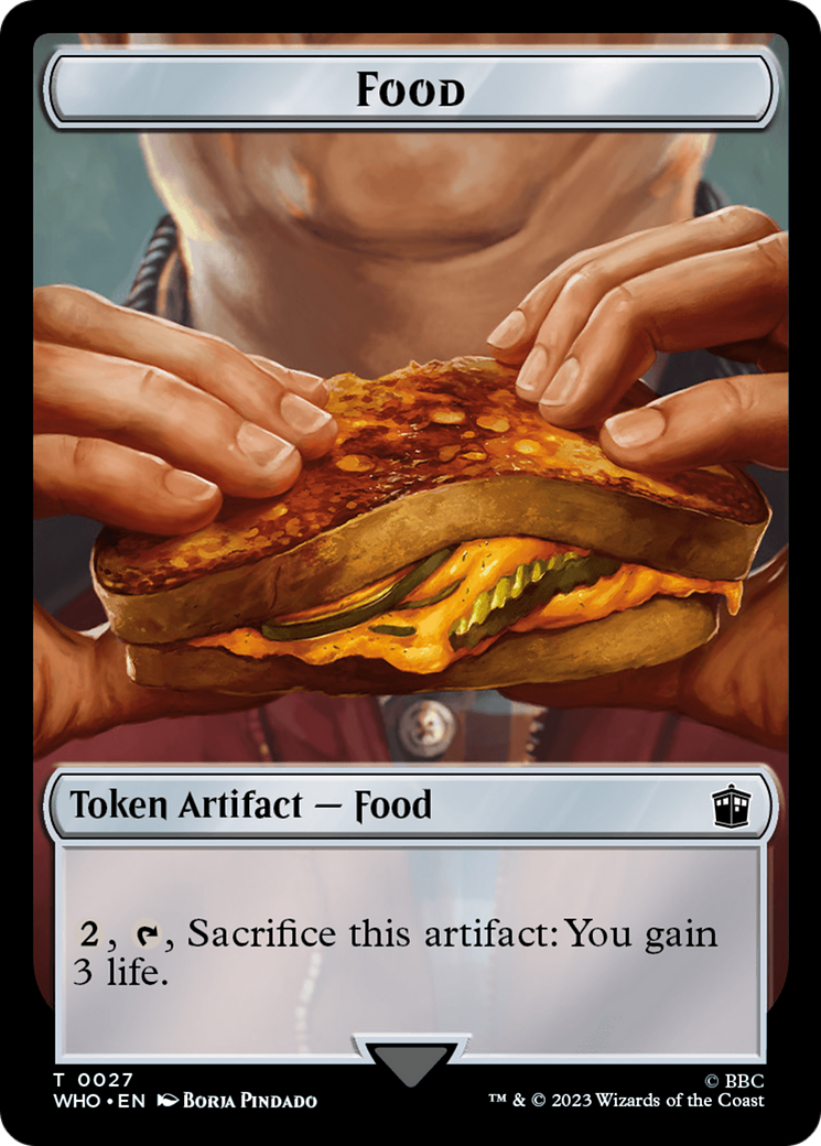 Alien Angel // Food (0027) Double-Sided Token [Doctor Who Tokens] 
