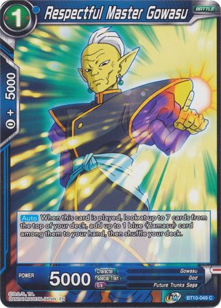 Respectful Master Gowasu (BT10-049) [Rise of the Unison Warrior 2nd Edition] 