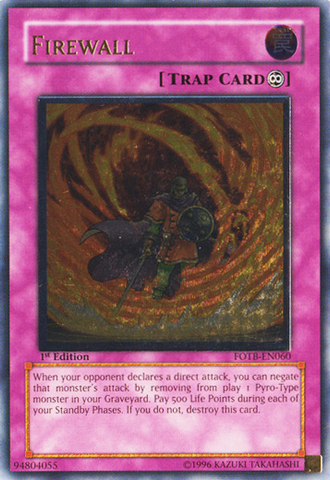 Firewall [FOTB-EN060] Ultimate Rare 