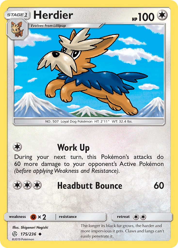 Herdier (175/236) [Sun &amp; Moon: Cosmic Eclipse] 