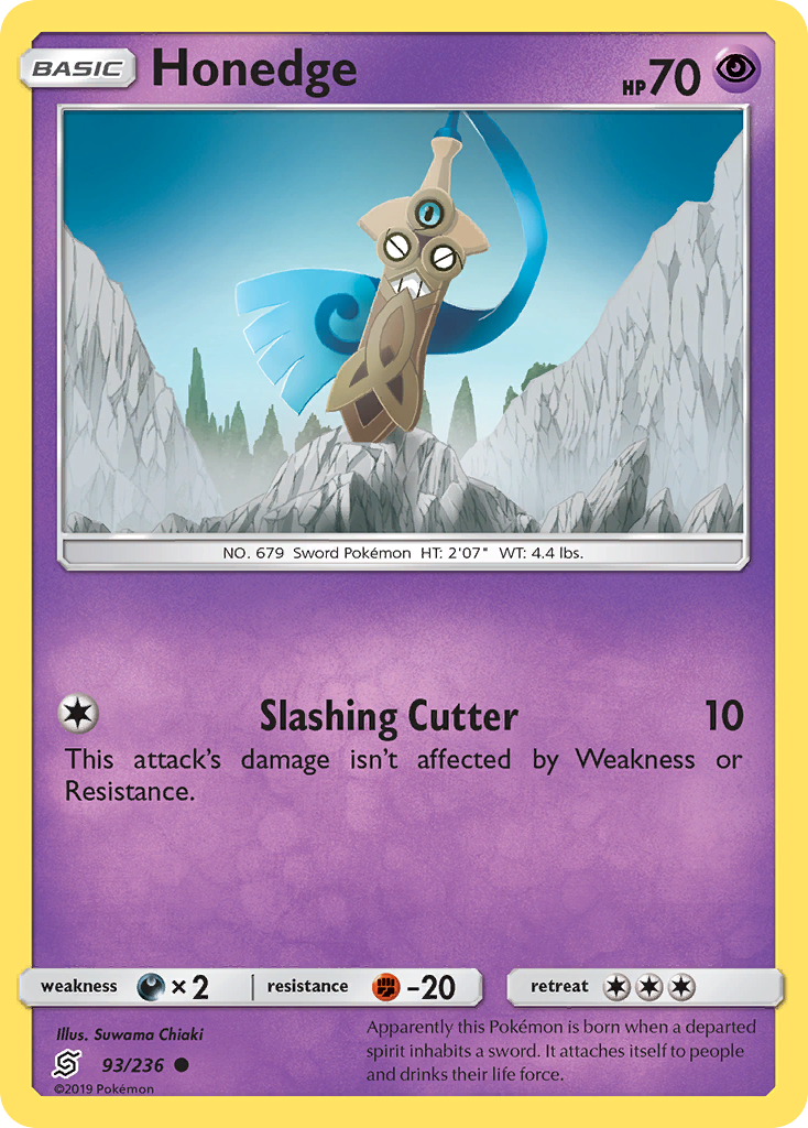 Honedge (93/236) [Sun &amp; Moon: Unified Minds] 