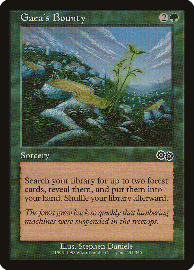 Gaea's Bounty [Urza's Saga] 