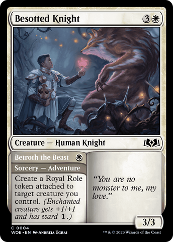 Besotted Knight // Betroth the Beast [Wilds of Eldraine] 