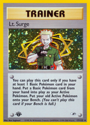 Lt. Surge (17/132) [Gym Heroes 1st Edition] 