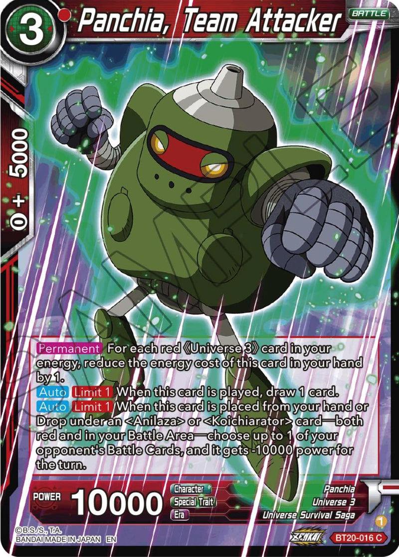 Panchia, Team Attacker (BT20-016) [Power Absorbed] 