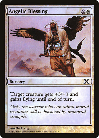 Angelic Blessing (Premium Foil) [Tenth Edition] 