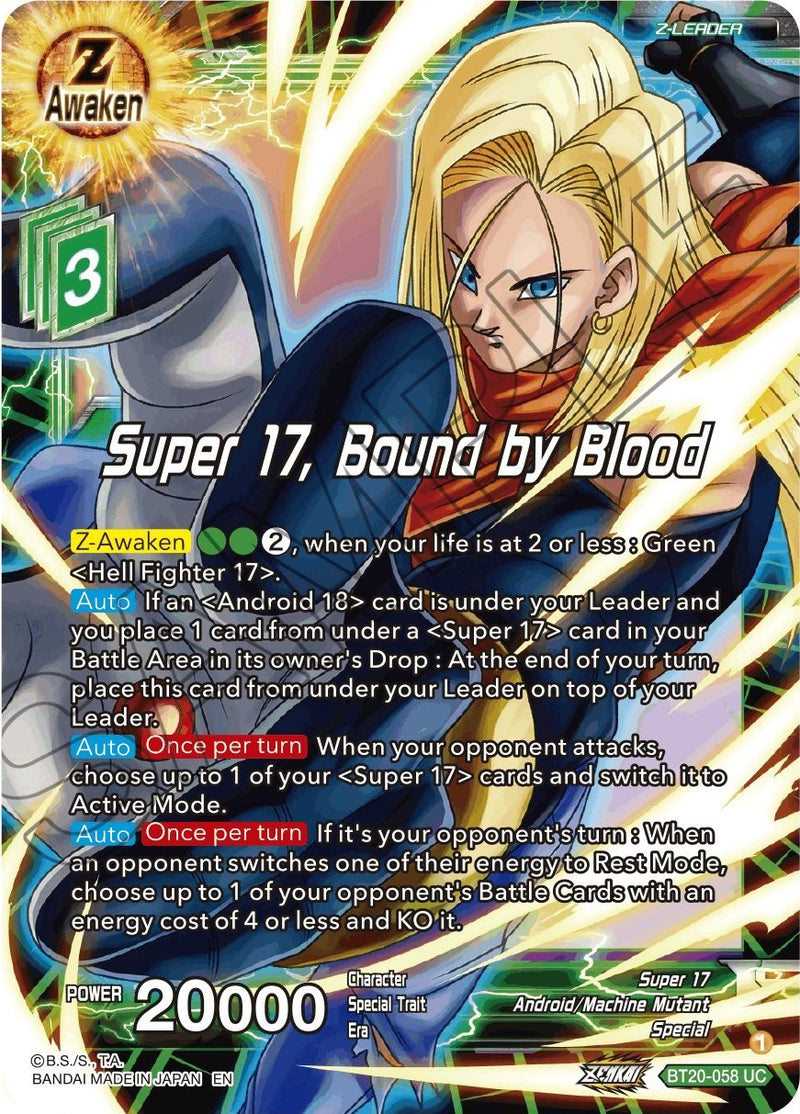 Super 17, Bound by Blood (BT20-058) [Power Absorbed] 