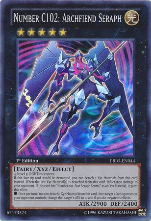 Number C102: Archfiend Seraph [PRIO-EN044] Super Rare 