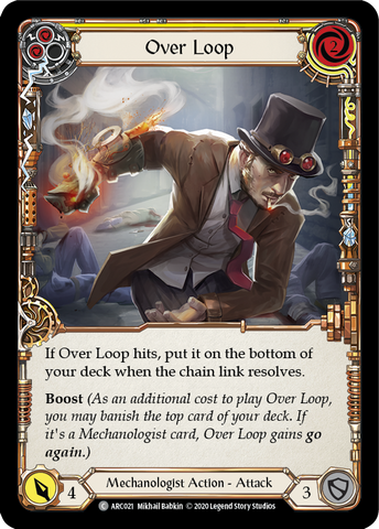 Over Loop (Yellow) [U-ARC021] (Arcane Rising Unlimited) Unlimited Rainbow Foil 