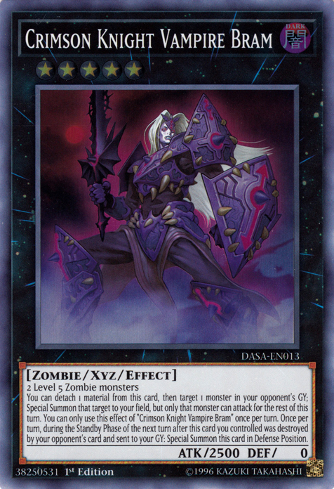 Crimson Knight Vampire Bram [DASA-EN013] Super Rare 