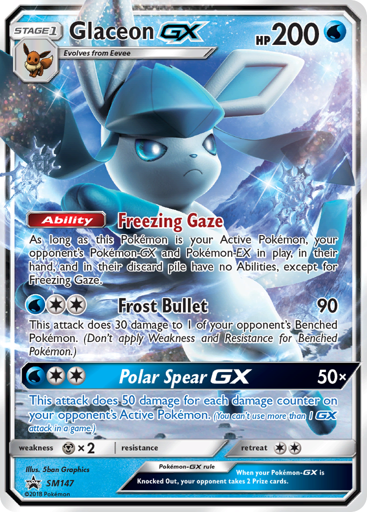 Glaceon GX (SM147) [Sun &amp; Moon: Black Star Promos] 