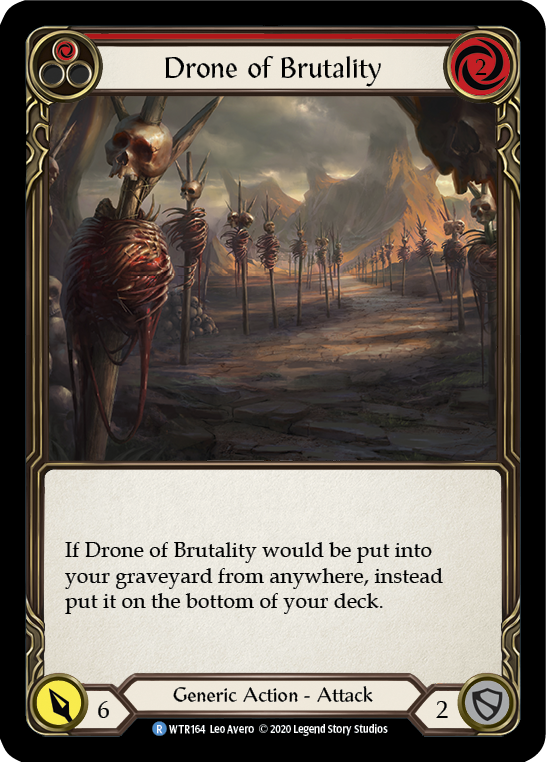 Drone of Brutality (Red) [U-WTR164] (Welcome to Rathe Unlimited) Unlimited Rainbow Foil 