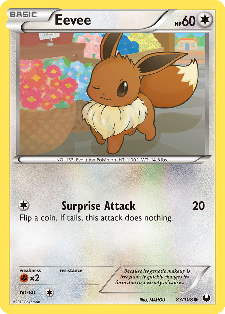 Eevee (83/108) [Black &amp; White: Dark Explorers] 