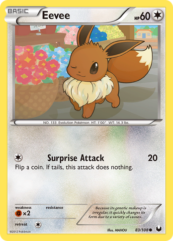 Eevee (83/108) [Black &amp; White: Dark Explorers] 