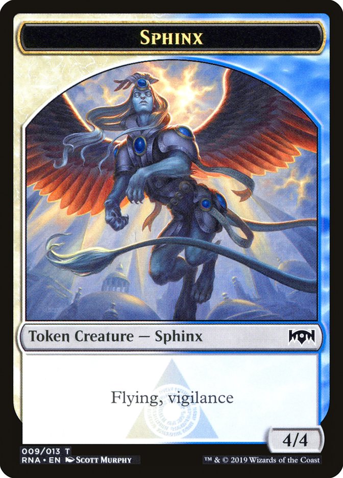 Bird // Sphinx Double-Sided Token [Ravnica Allegiance Guild Kit Tokens] 