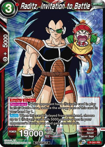 Raditz, Invitation to Battle (P-341) [Tournament Promotion Cards] 