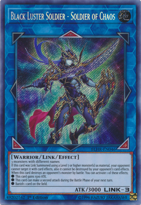 Black Luster Soldier - Soldier of Chaos [BLHR-EN046] Secret Rare 