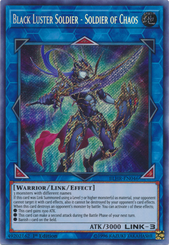Black Luster Soldier - Soldier of Chaos [BLHR-EN046] Secret Rare 