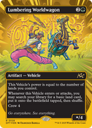 Lumbering Worldwagon (Borderless) (First-Place Foil) [Aetherdrift] 