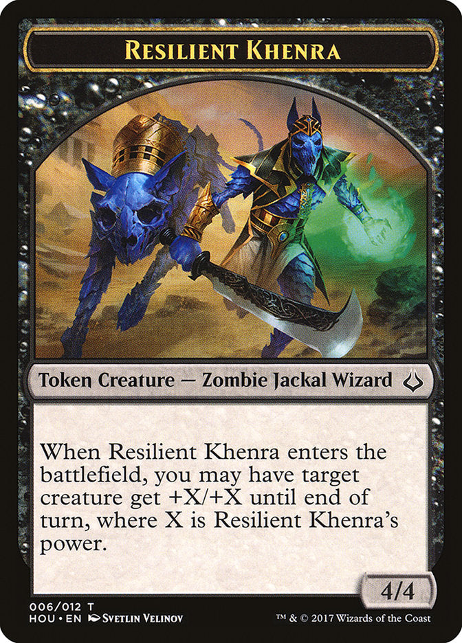 Resilient Khenra Token [Hour of Devastation Tokens] 