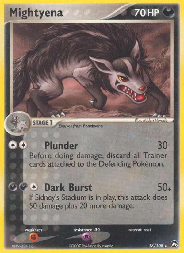 Mightyena (18/108) [EX: Power Keepers] 