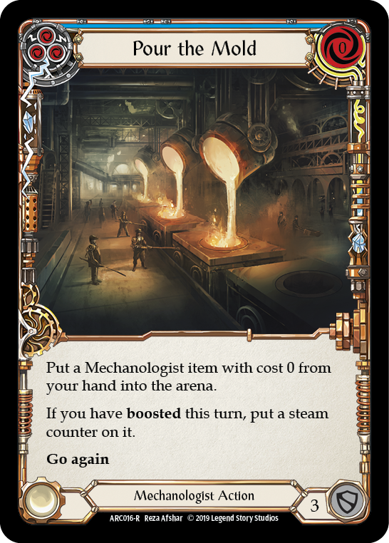 Pour the Mold (Blue) [ARC016-R] (Arcane Rising) 1st Edition Normal 