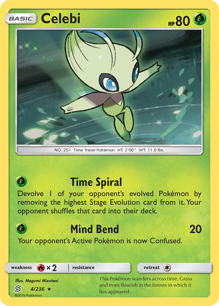 Celebi (4/236) [Sun &amp; Moon: Unified Minds] 