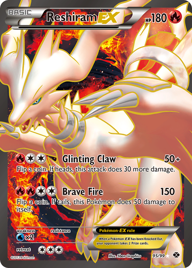 Reshiram EX (95/99) [Black &amp; White: Next Destinies] 
