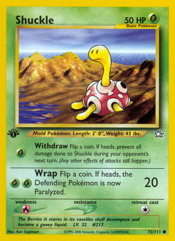 Shuckle (72/111) [Neo Genesis 1st Edition] 