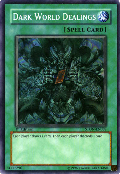 Dark World Dealings [STON-EN038] Super Rare 