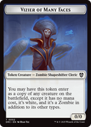 Angel of Sanctions // Vizier of Many Faces Double-Sided Token [Aetherdrift Commander] 